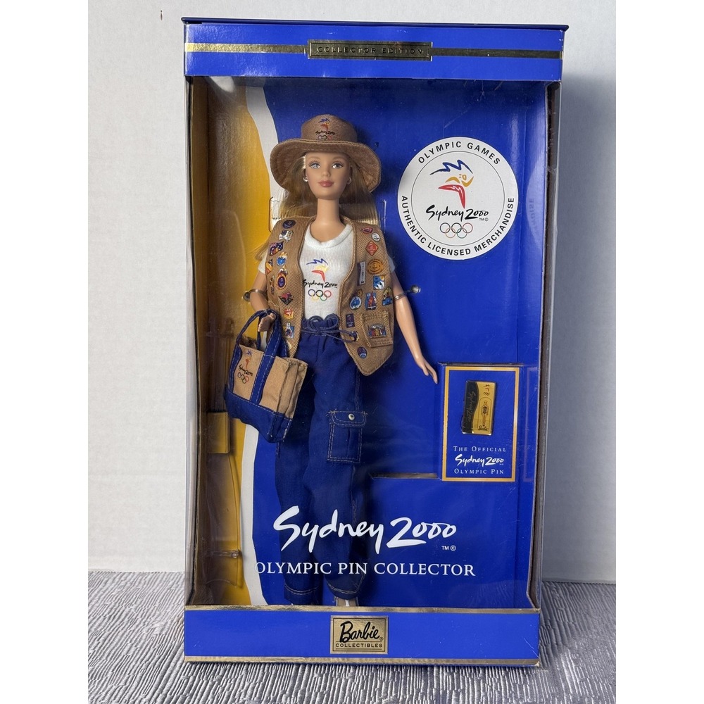 Barbie Sydney 2000 Olympic Games Pin Collector 11in Doll New In Box Mattel Toy